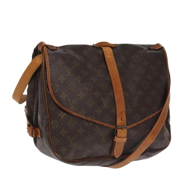 LOUIS VUITTON Monogram Saumur 35 Shoulder Bag - Picture 1 of 15